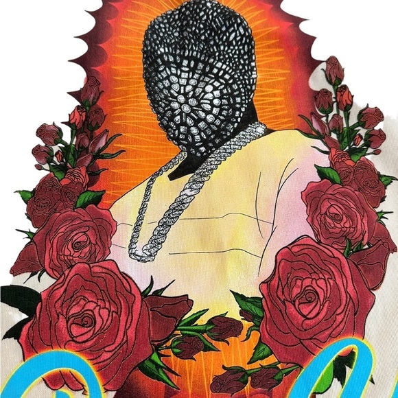 HOMME FEMME LA - PRAY FOR YE SHORT SLEEVE TEE Size Large - Picture 15 of 17